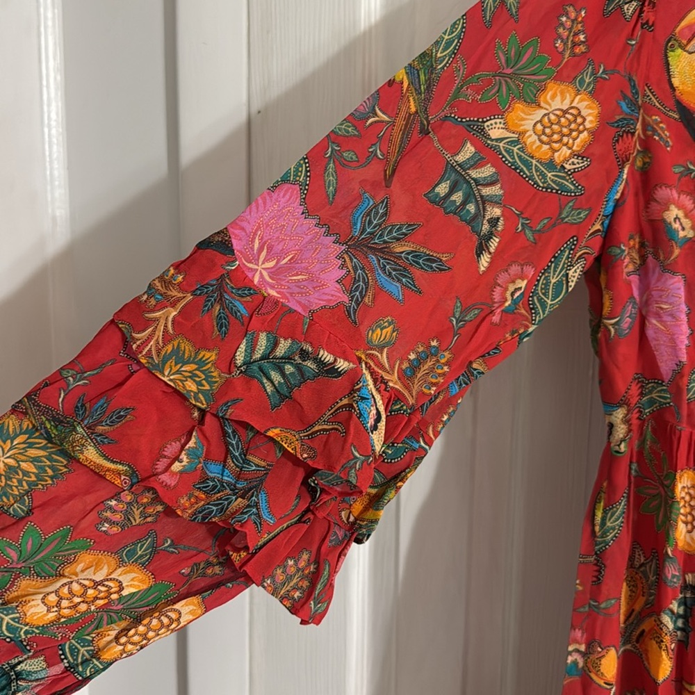 FARM Rio Red Floral Dress - Picture 8 of 11